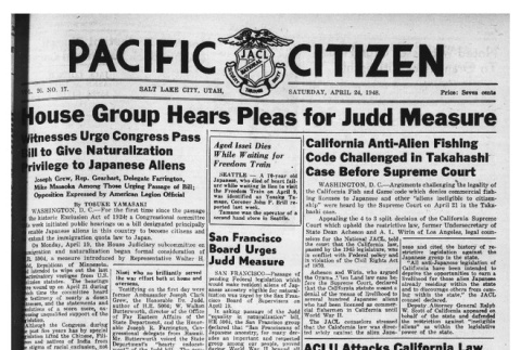 The Pacific Citizen, Vol. 26 No. 17 (April 24, 1948) (ddr-pc-20-17)