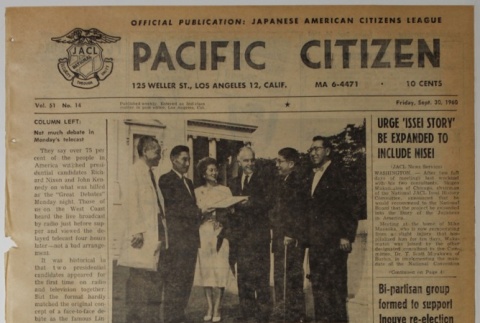 Pacific Citizen, Vol. 51, No. 14 (September 30, 1960) (ddr-pc-32-40)