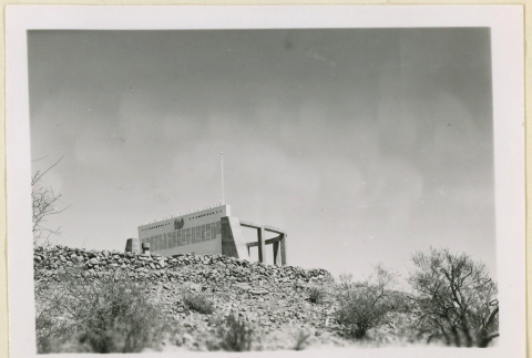 View of the Gila River Honor Roll monument (ddr-densho-37-1111)