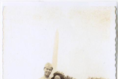 Saburo and Yoriko (Shimasaki) Kitagawa on their wedding day (ddr-densho-539-13)