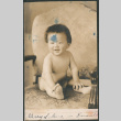 Baby sitting on chair (ddr-densho-523-90)