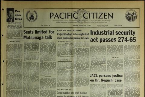 Pacific Citizen, Vol. 70, No. 5 (February 6, 1970) (ddr-pc-42-5)