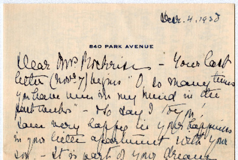 Letter from Alice C. Taylor to Agnes Rockrise (ddr-densho-335-46)