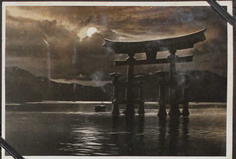 Night photos of Miyajima and Tori Shrine (ddr-densho-326-265)