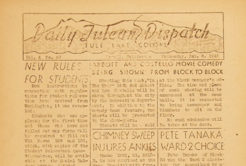 Tulean Dispatch Vol. 4 No. 40 (January 6, 1943) (ddr-densho-65-128)