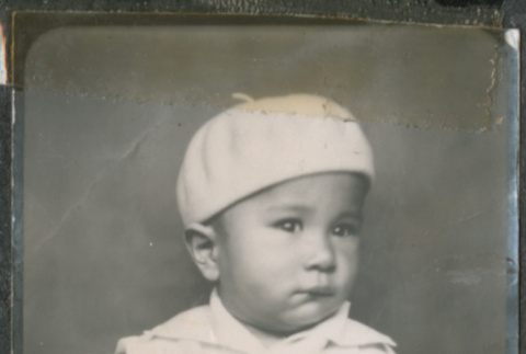 Baby in white beret (ddr-densho-483-614)