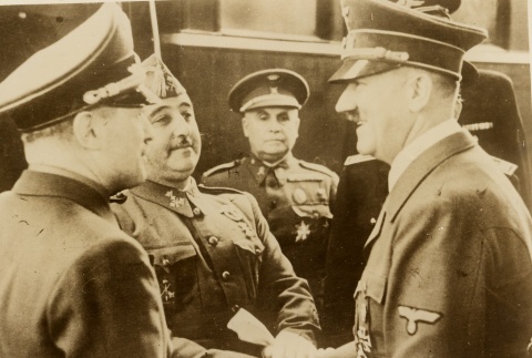 Adolf Hitler shaking hands with Francisco Franco (ddr-njpa-1-655)