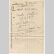 Handwritten note on back of memo slip (ddr-densho-424-886)