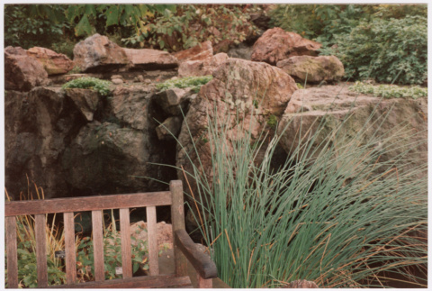 Bench and rocks (ddr-densho-377-2061)