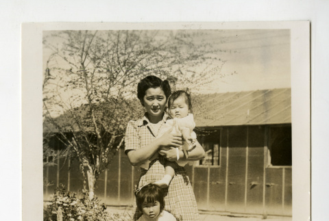 Hatsumi Barbara Ujita and her children (ddr-csujad-38-242)
