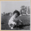 Susan Shiomi in cemetery (ddr-densho-522-317)