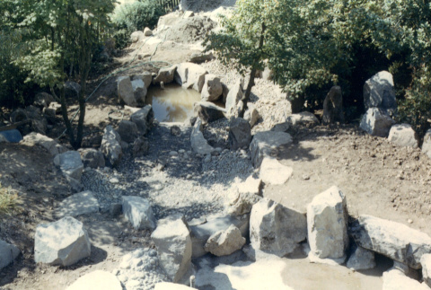 A couple of ponds in progress on landscape job (ddr-densho-354-156)