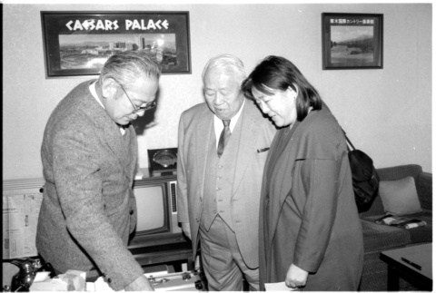 Barry Saiki, Masaru Ogawa, and Loni Ding (ddr-densho-1007-1182)