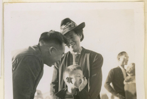 Mrs. Hirota, Allen, and Rev. Yamazaki (ddr-densho-37-1202)