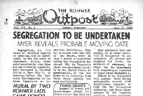 Rohwer Outpost Vol. III No. 5 (July 17, 1943) (ddr-densho-143-80)