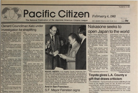 Pacific Citizen, Whole No. 2,224, Vol. 96, No. 4 (February 4, 1983) (ddr-pc-55-4)