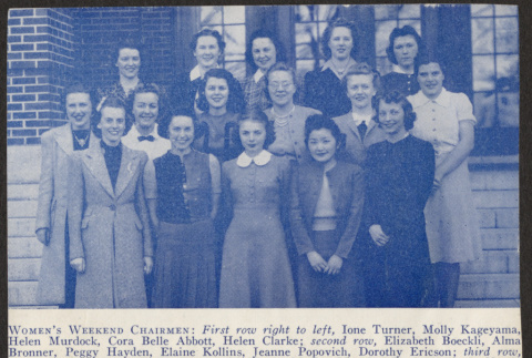 Women's Weekend Chairmen (ddr-densho-287-88)