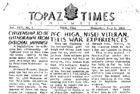 Topaz Times Vol. VIII No. 1 (July 5, 1944) (ddr-densho-142-321)