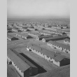 Aerial view of section of emergency center at Granada incarceration camp (ddr-csujad-14-48)