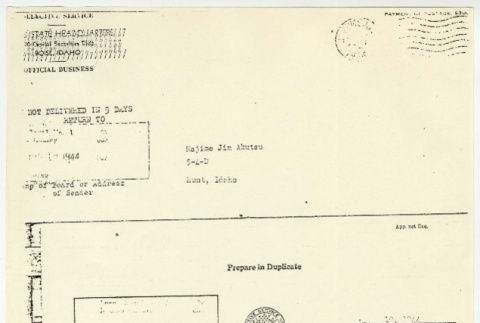 Jim H. Akutsu draft documents (ddr-densho-1007-1378)