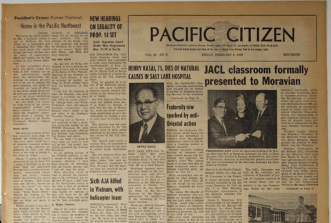 Pacific Citizen, Vol. 62, No. 5 (February 4, 1966) (ddr-pc-38-5)