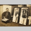 Artist posing with hagoita (ddr-njpa-4-1477)