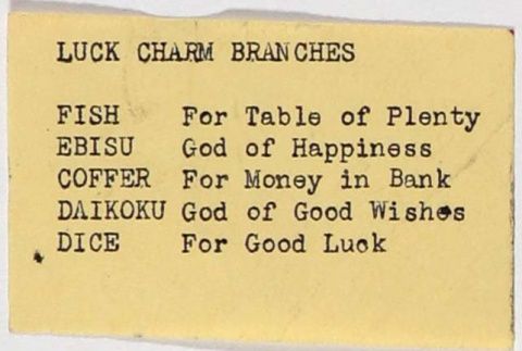 Luck Charm Branch definitions (ddr-densho-424-439)