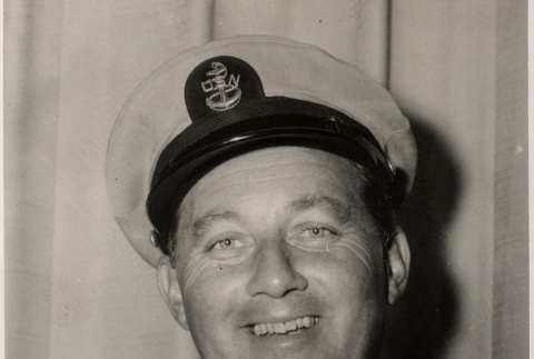 Man wearing a U.S. Navy cap (ddr-njpa-2-583)