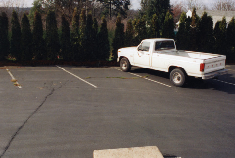 Parking lot at office building (ddr-densho-354-661)