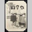 Gary Kikawa and two young women (ddr-densho-542-710)