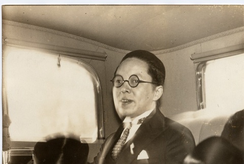 Sung Tzu-wen sitting in a car (ddr-njpa-1-1730)