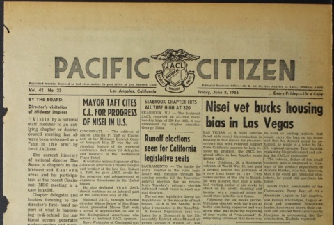 Pacific Citizen, Vol. 42, No. 23 (June 8, 1956) (ddr-pc-28-23)