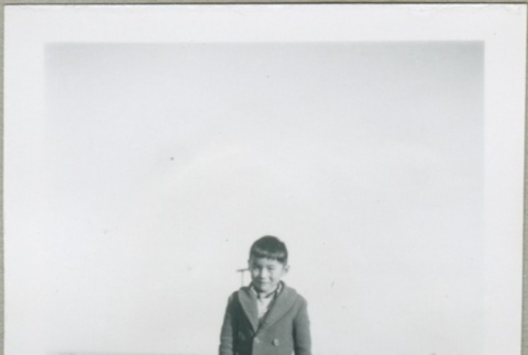 A boy at MacDonald Hill (ddr-densho-300-75)