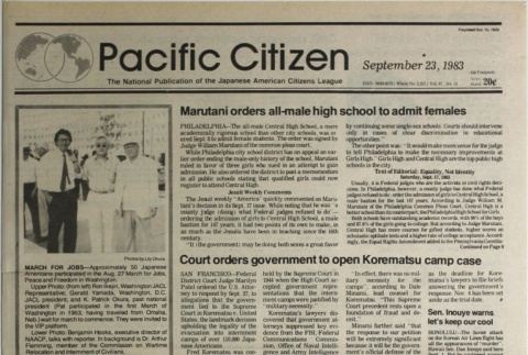 Pacific Citizen, Whole No. 2,257, Vol. 97, No. 13 (September 23, 1983) (ddr-pc-55-37)