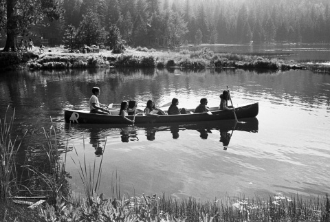 Campers in a canoe (ddr-densho-336-207)