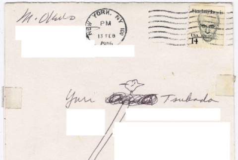 Letter to Yuri Tsukada from Mine Okubo (ddr-densho-356-632)
