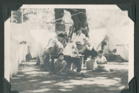 Group of men around a table (ddr-densho-471-42)