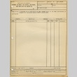 War Relocation Authority form: Advance Estimate for Stores, Equipment, and Services (ddr-densho-155-51)