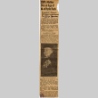 Newspaper clipping regarding the death of Sara Delano Roosevelt (ddr-njpa-1-1675)