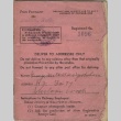 Alien certificate of identification (ddr-densho-126-6)