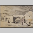 Painting of Manzanar in snow (ddr-manz-2-66)