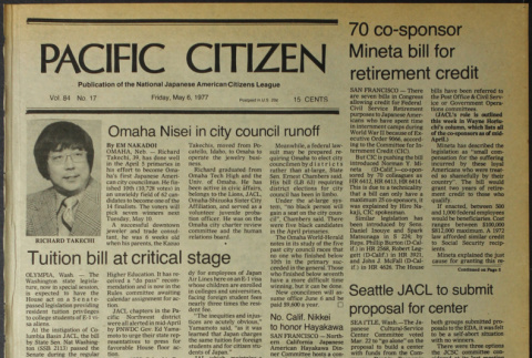 Pacific Citizen, Vol. 84, No. 17 (May 6, 1977) (ddr-pc-49-17)