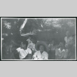 Photograph of a group of people at a Manzanar hospital staff picnic (ddr-csujad-47-238)