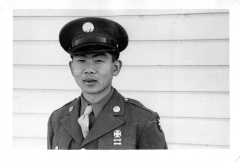 Toshikuni Taenaka in US Army service uniform (ddr-csujad-25-64)