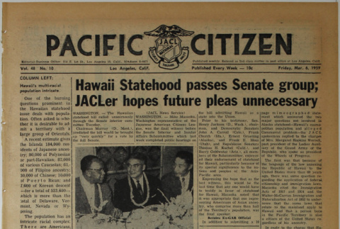 Pacific Citizen, Vol. 48, No. 10 (March 6, 1959) (ddr-pc-31-10)
