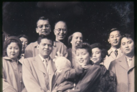 Group of people standing on steps of building (Maryknoll) (ddr-densho-330-214)