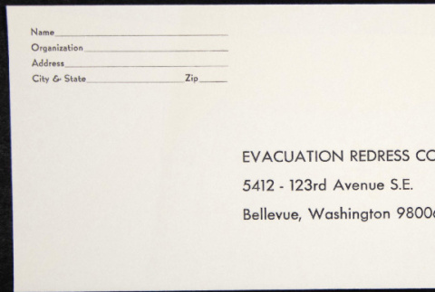 Blank Questionnaire with envelope (ddr-chijacl-1-14)