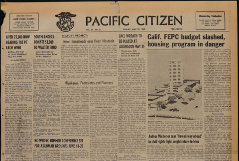 Pacific Citizen, Vol. 60, No. 22 (May 28, 1965) (ddr-pc-37-22)