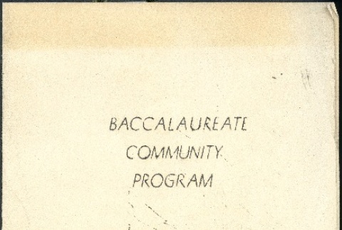 Baccalaureate Commuity Program (ddr-manz-4-226)