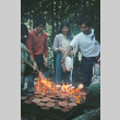 Campers grilling burgers (ddr-densho-336-1217)